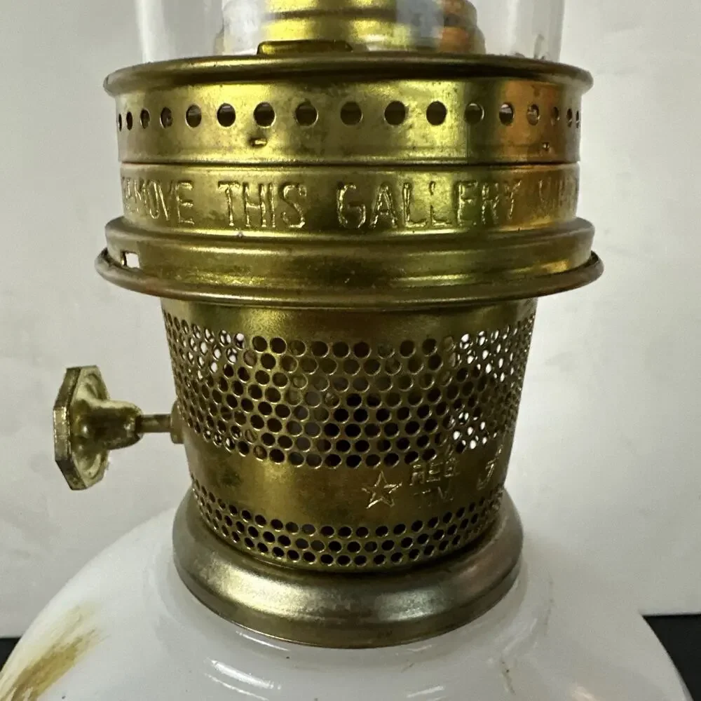 Aladdin American Classic Incandescent‎ Oil Lamp Wheat Flower Model # C-6104M